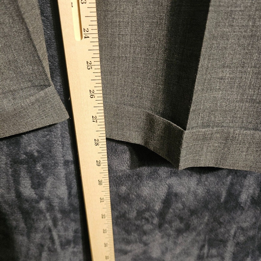 Stafford Performance Wool Dress Pants Men's W38 x L29 Grey Pleated - Picture 5 of 5